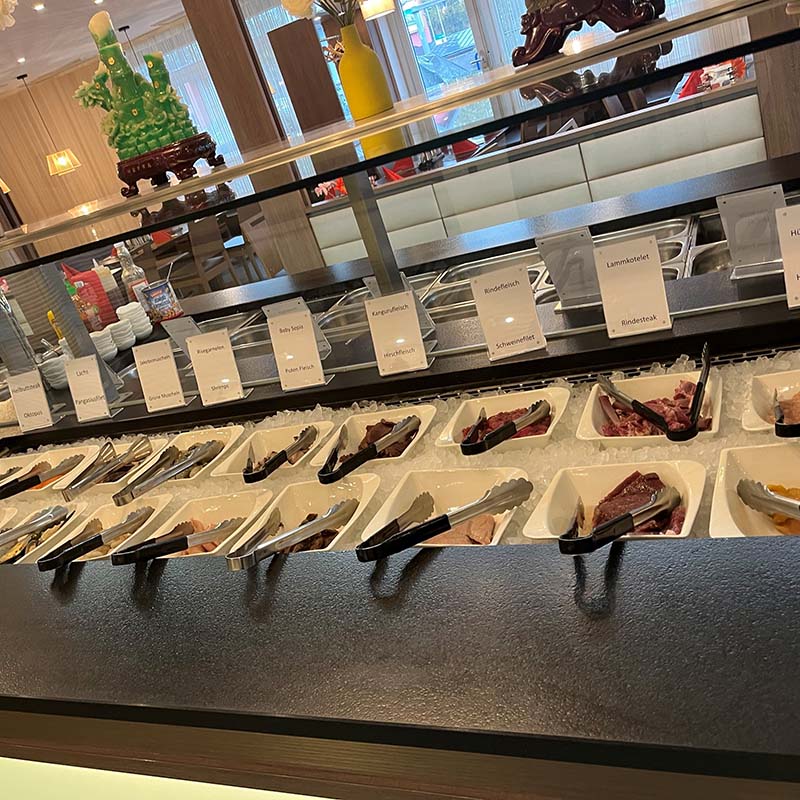 Fleischbuffet China Restaurant PALAST Liu Meng KG